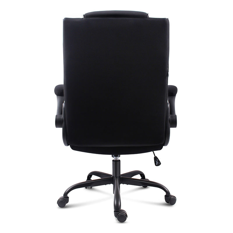 Back view of GGCIR High Back Fabric Executive Office Chair, highlighting its high back support, breathable fabric, and durable construction.