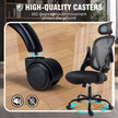 High-quality casters of the GGCIR Ergonomic Office Chair, ensuring smooth 360-degree movement while protecting the floor from scratches.