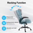 Rocking function of GGCIR executive office chair with 90°–120° recline, adjustable seat height, and swing pressure control.