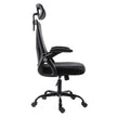 Side profile of the GGCIR Mesh Ergonomic Office Chair, featuring a cushioned seat, adjustable headrest, and flip-up armrests.