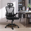 GGCIR Mesh Ergonomic Office Chair with Adjustable Headrest(Black) - 5784